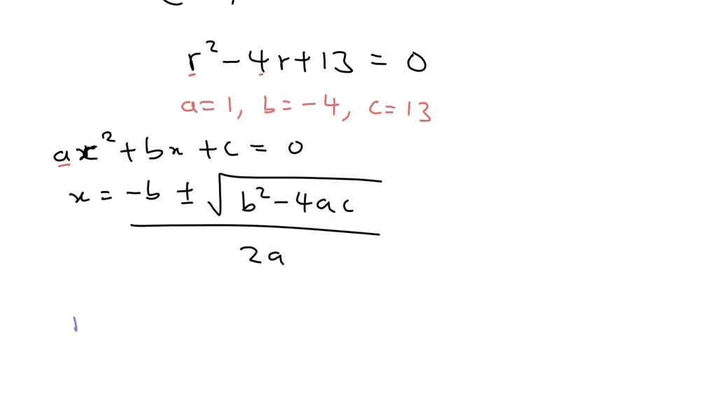 Solved Solve The Differential Equation Y” 4y 13y 0