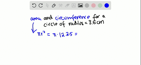 for each circle find the exact circumference in terms of pi