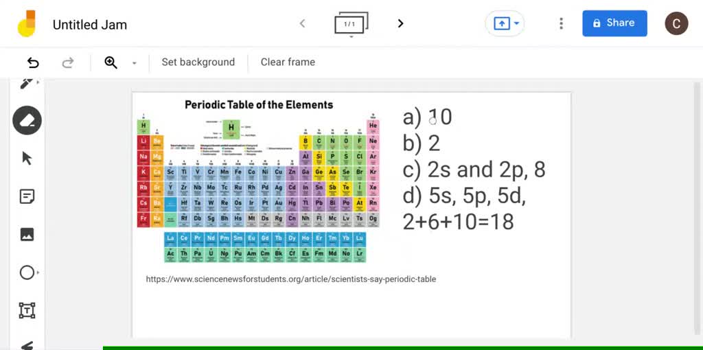 SOLVED:Give the maximum number of electrons that may occupy the ...