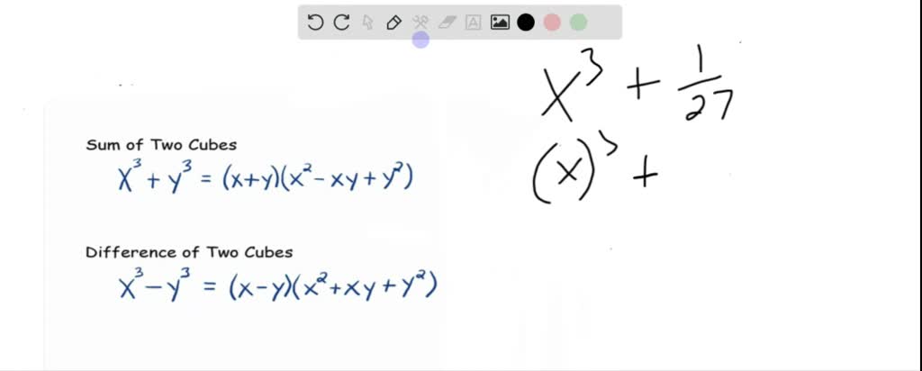 ⏩SOLVED:Factor completely. x^3+(1)/(27) | Numerade