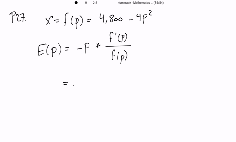 in-problems-25-30-use-the-price-demand-equation-to-find-mathrmemathrmp-the-elasticity-of-demand-xfp4