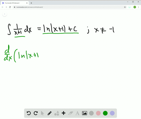 verify-the-formulas-by-differentiation-int-frac1x1-d-xln-x1c-quad-x-neq-1
