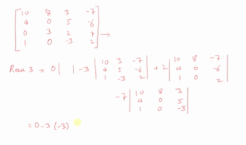 SOLVED:Find the determinant of the matrix. Expand by cofactors on each ...