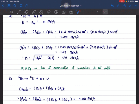 observations-show-that-if-there-were-no-neutrino-beta-decay-would-violate-conservation-of-momentum-a