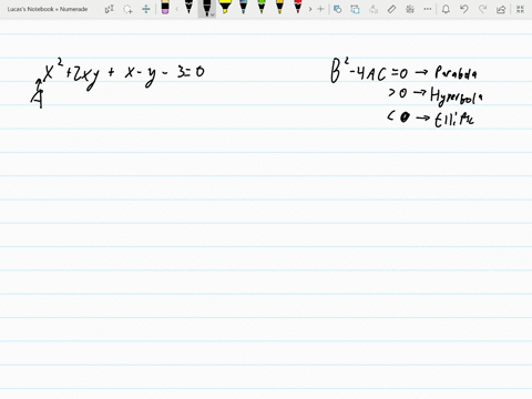 identify-the-type-of-curve-that-each-equation-represents-by-evaluating-b2-4-a-c-x22-x-yx-y-30