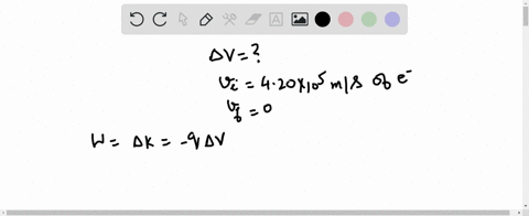 what-potential-difference-is-needed-to-stop-an-electron-having-an-initial-speed-of-420-times-105-mat
