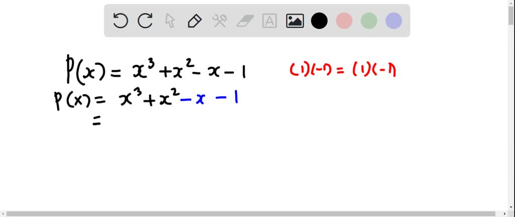 Write the polynomial as the product of linear fac…