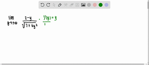 find-the-limits-lim-_y-rightarrowinfty-frac2-ysqrt76-y2