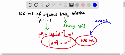 when-in-a-100-mathrmml-aqueous-mathrmhno_3-solution-of-mathrmph1-900-mathrmml-of-distilled-water-is-