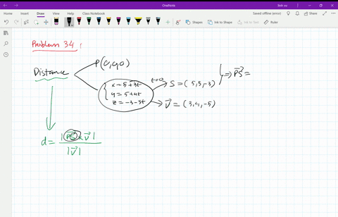 find-the-distance-from-the-point-to-the-line-000-quad-x53-t-quad-y54-t-quad-z-3-5-t-2