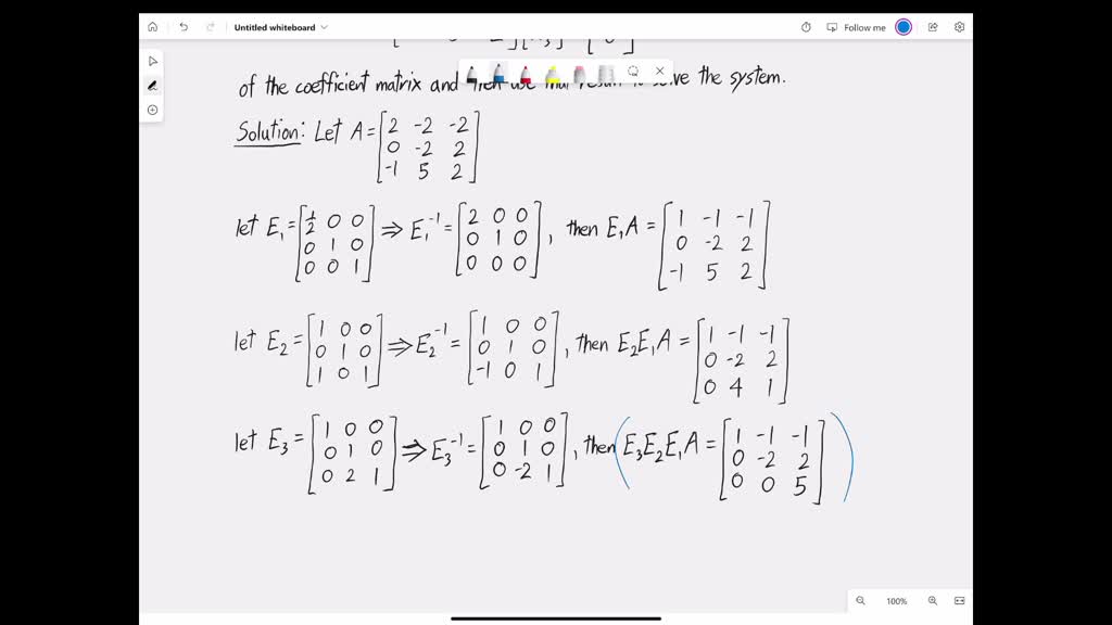 SOLVED:Find An L U -decomposition Of The Coefficient Matrix, And Then ...