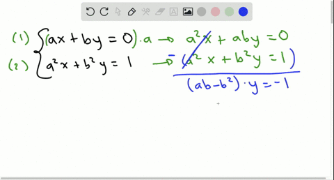 find-x-and-y-in-terms-of-a-and-b-leftbeginarraycca-xb-y-0-a2-xb2-y-1endarray-quada-neq-0-b-neq-0-a-n