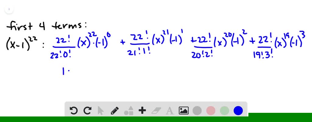 SOLVED:Write out the first four terms in the expansion of each binomial ...