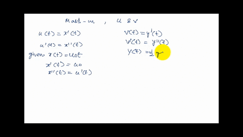 a-projectile-with-mass-m-is-launched-into-the-air-on-a-parabolic-trajectory-for-t-geq-0-its-horizont