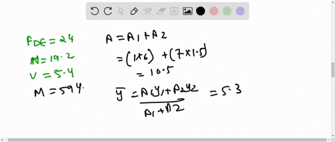 the-frame-supports-a-centrally-applied-distributed-load-of-18-kipft-determine-the-state-of-stress-at