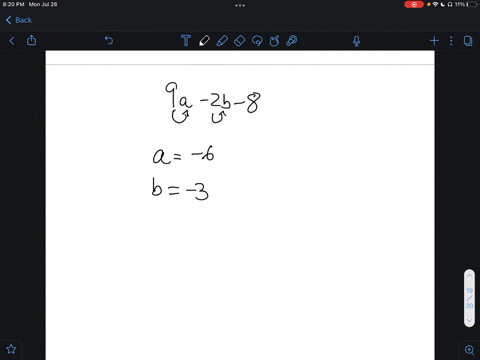 evaluate-each-expression-9-a-2-b-8-when-a-6-and-b-3