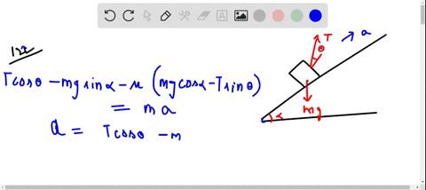 a-box-of-weight-w-is-accelerated-up-a-ramp-by-a-rope-that-exerts-a-tension-t-the-ramp-makes-an-angle