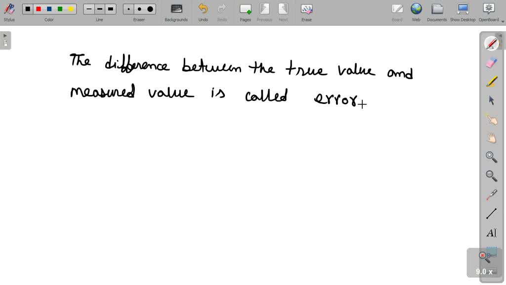 SOLVED:The Difference Between The True Value And Measured Value Is ...