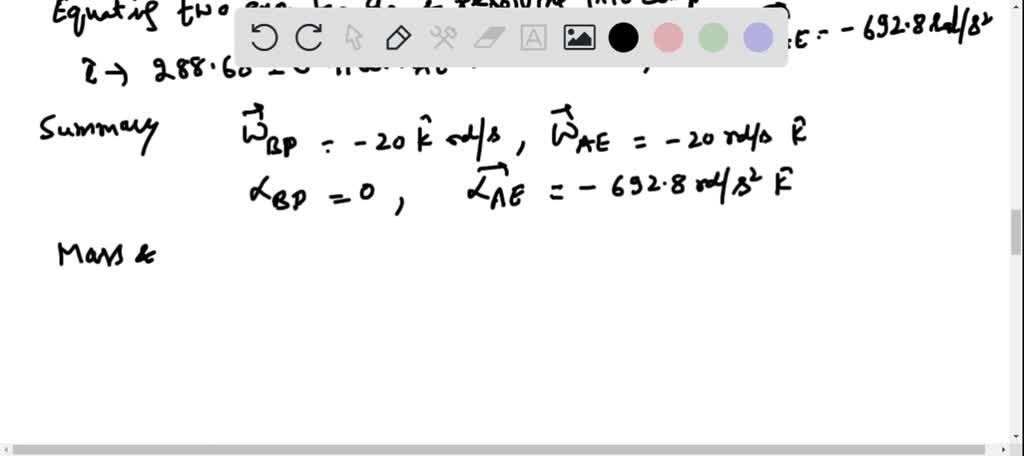 SOLVED: Two rotating rods in the vertical plane are connected by a ...