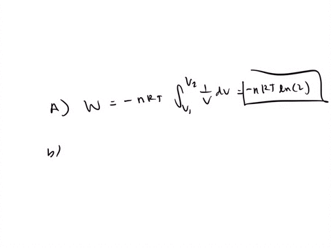 a-sample-of-an-ideal-gas-expands-isothermally-doubling-in-volume-a-show-that-the-work-done-on-the-3