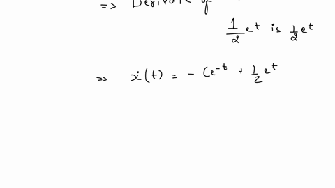 show-that-xtc-e-tfrac12-et-is-a-solution-of-the-differential-equation-dotxtxtet-for-all-values-of-2