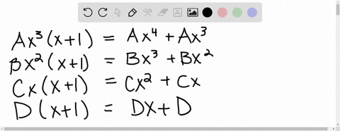 find-the-values-of-a-b-c-d-and-e-such-that-the-following-equation-is-true-beginarrayla-x3x1b-x2x1c-x