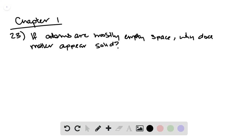 SOLVED If Matter Is Mostly Empty Space As Suggested By Rutherford