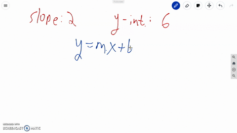 write-an-equation-in-slope-intercept-form-for-each-line-slope-2-y-intercept-6