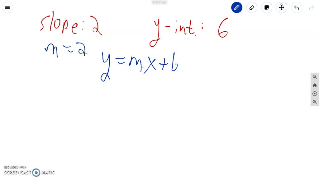 write the equation in slope intercept form 2x y 41