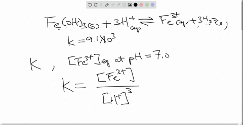 write-the-equilibrium-constant-expression-for-the-following-reaction-mathrmfemathrmoh_33-mathrmhmath