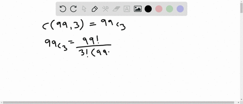 Solved Evaluate The Expression C 99 3
