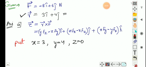 force-vecf-80-mathrmn-hatmathrmi60-mathrmn-hatmathrmj-acts-on-a-particle-with-position-vector-vecr-3