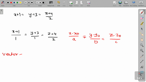 let-x1y3fracz42-be-symmetric-equations-of-a-line-find-a-vector-in-the-direction-of-the-line-and-find