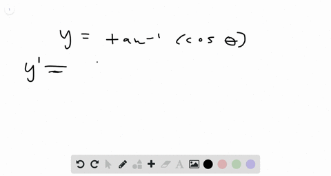 find-the-derivative-of-the-function-simplify-where-possible-yarctan-cos-theta-3