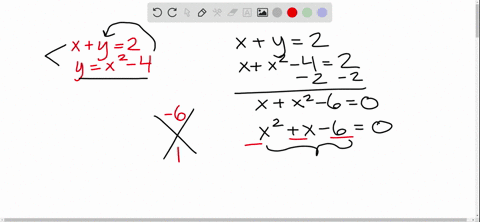 in-exercises-118-solve-each-system-by-the-substitution-method-leftbeginarraylxy2-yx2-4endarrayright