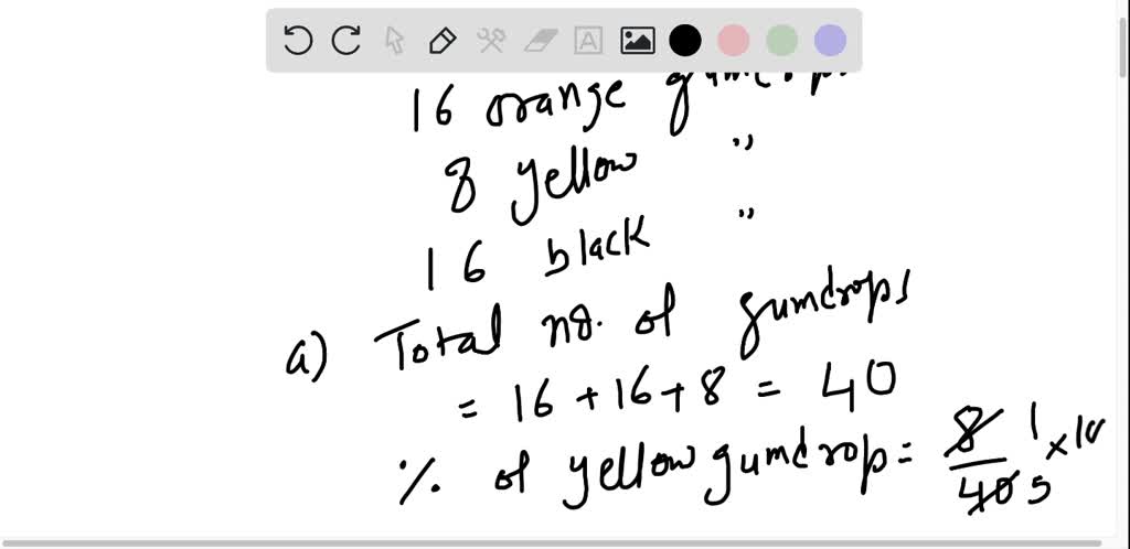 SOLVED:A bag of gumdrops contains 16 orange gumdrops, 8 yellow gumdrops