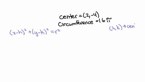 find-the-standard-form-of-the-equation-of-each-circle-center-2-4-and-circumference-16-pi