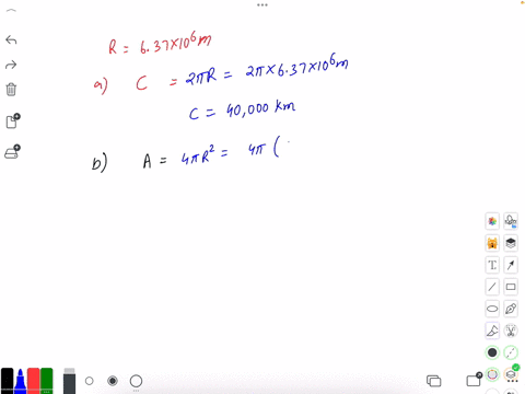 5-mathrmsm-earth-is-approximately-a-sphere-of-radius-637-times-106-mathrmm-what-are-a-its-circumfere