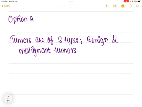 the-tumour-which-does-not-spread-to-other-parts-of-body-is-known-as-a-benign-b-malignant-c-neoplasti