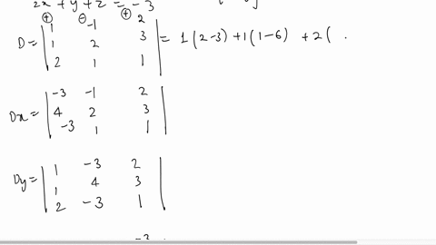 SOLVED: 2 x-3 y+5 z =27 x+2 y-z =-4 5 x-y+4 z =27