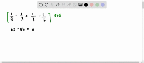 solve-each-equation-for-x-in-terms-of-the-other-letters-frac1a-frac1xfrac1x-frac1b