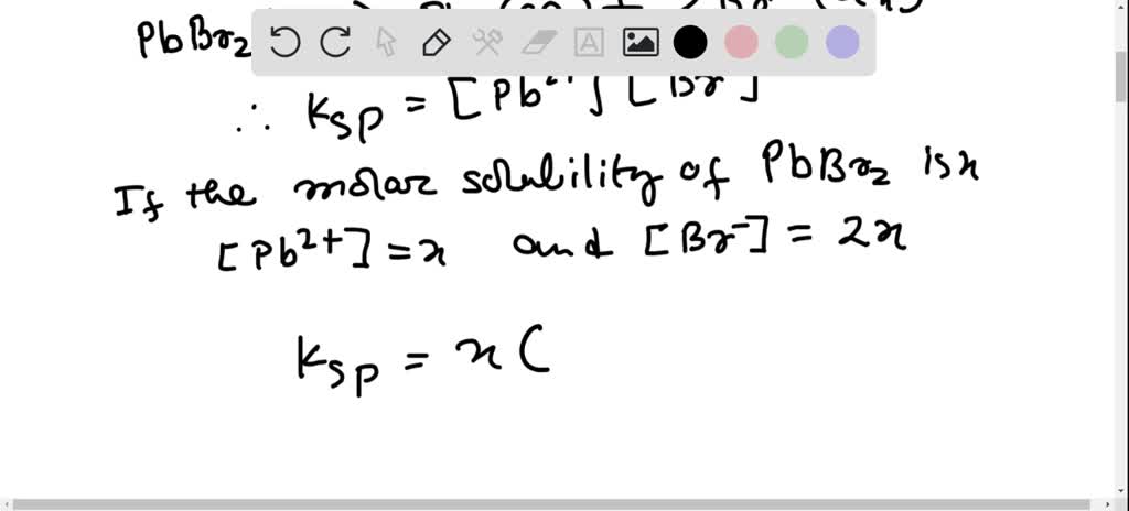 SOLVED:The solubility-product constant for PbBr2(s) in equilibrium with ...