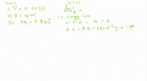 a-magnetic-dipole-with-a-dipole-moment-of-magnitude-0020-mathrmj-mathrmt-is-released-from-rest-in--5