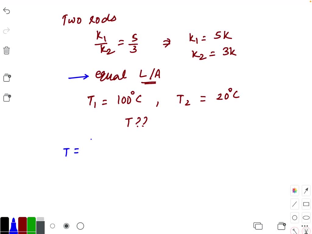 Assume that the thermal conductivity of copper is twice that of ...