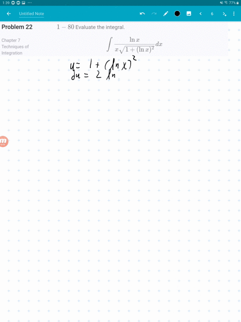 1-80-evaluate-the-integral-int-fracln-xx-sqrt1ln-x2-d-x
