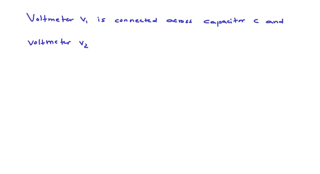 SOLVEDThe diagram shows a capacitor C and resistor R connected in