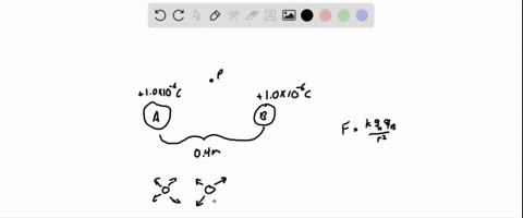 which-arrow-best-represents-the-direction-of-the-resultant-electric-field-at-point-p-due-to-the-char