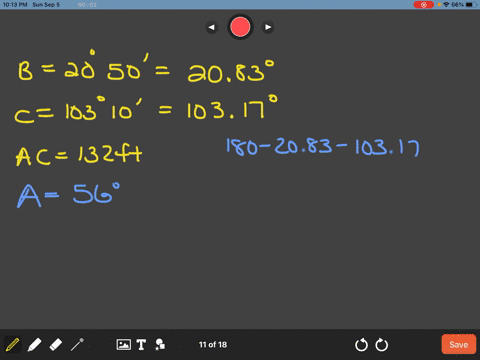 solve-each-triangle-a-b-c-b20circ-50prime-quad-c103circ-10prime-a-c132-mathrmft