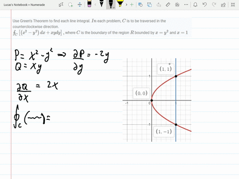 use-greens-theorem-to-find-each-line-integral-i-n-each-problem-c-is-to-be-traversed-in-the-counter-4