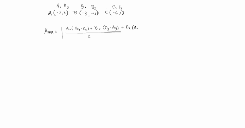 find-the-area-of-the-triangle-with-the-vertices-given-assume-units-are-in-cm-23-3-4-text-and-61